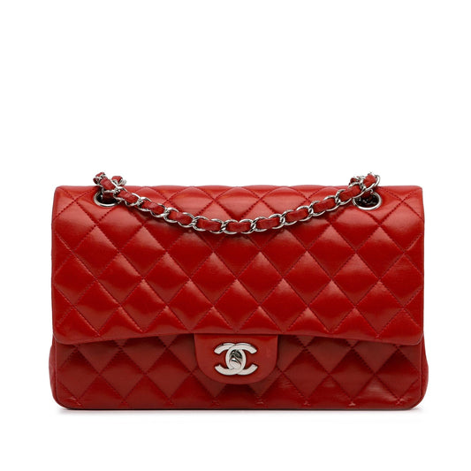 Chanel Medium Classic Lambskin Double Flap (SHG-jANftr)