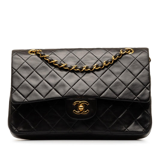 Chanel Medium Classic Lambskin Double Flap (SHG-e2k5Nf)