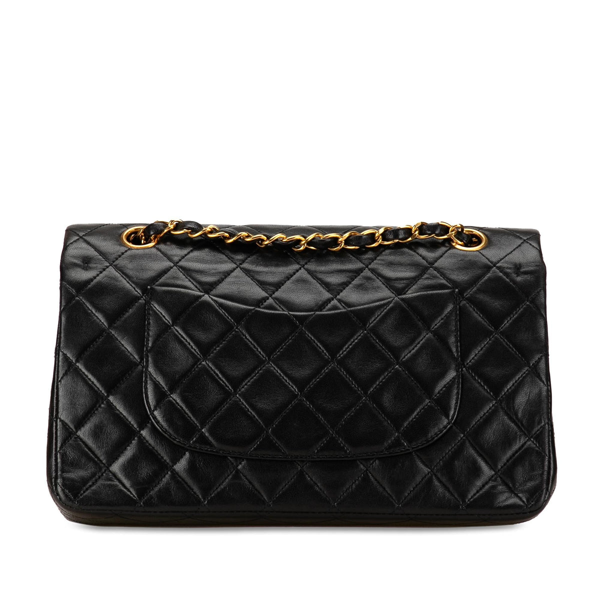 Chanel Medium Classic Lambskin Double Flap (SHG-U6XslK)