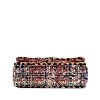 Chanel Medium Classic Tweed Double Flap (SHG-0MvJ4C)