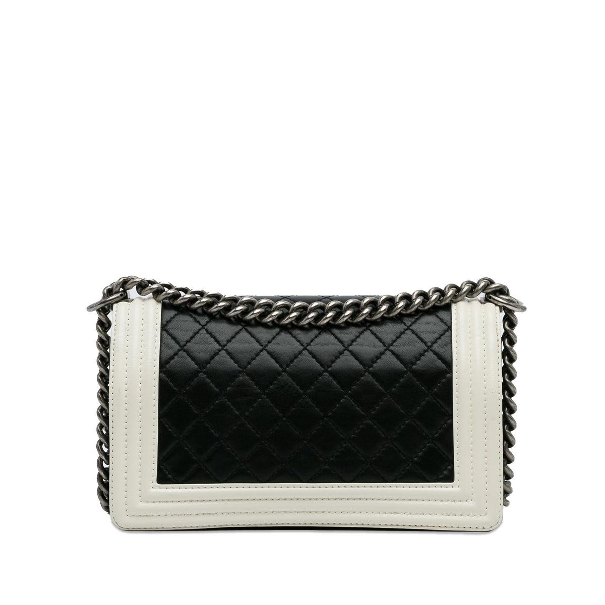 Chanel Medium Lambskin Boy Bicolor Flap Bag (SHG-MjfI80)