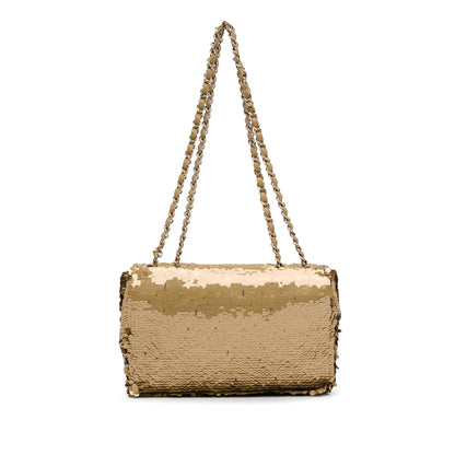 Chanel Medium Sequins Single Flap (SHG-dGE3Qe)