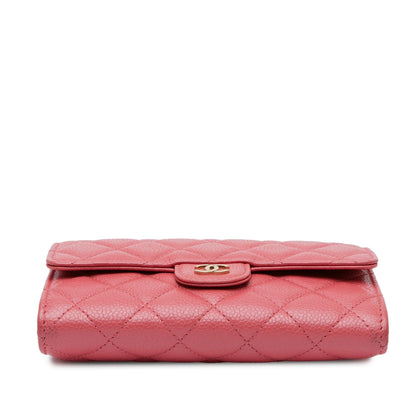 Chanel Mini Classic Caviar Flap Wallet on Chain (SHG-SQ3yjM)