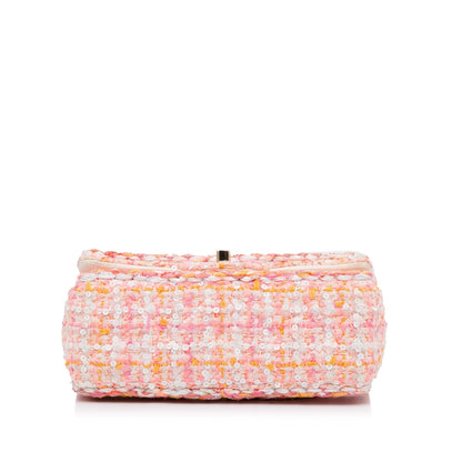 Chanel Mini Classic Embellished Tweed Flap Bag (SHG-xnY6RF)