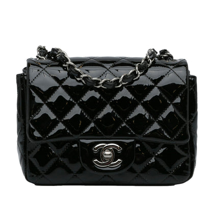 Chanel Mini Classic Square Patent Single Flap