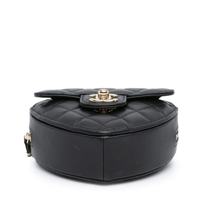 Chanel Mini Lambskin CC in Love Heart Crossbody (SHG-7YuAtF)