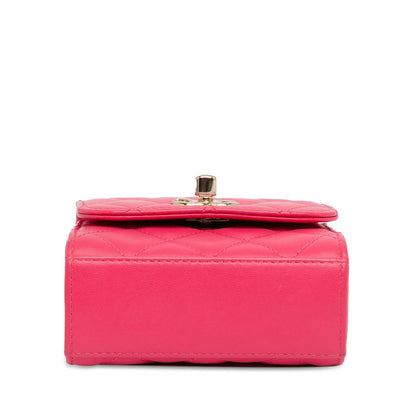 Chanel Mini Lambskin Trendy CC Clutch With Chain (SHG-DBlI5L)