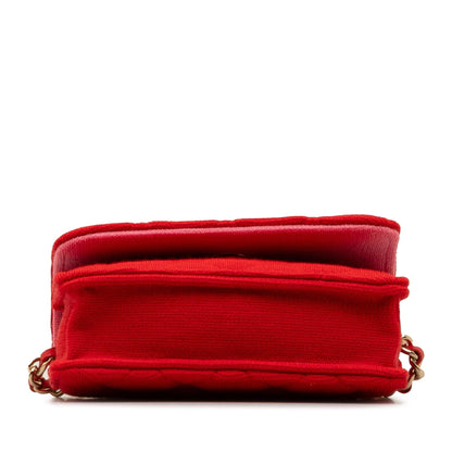 Chanel Mini Quilted Jersey VIP Crossbody (SHG-3DOyps)
