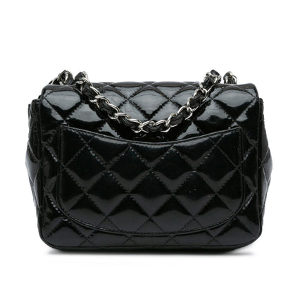Chanel Mini Square Classic Patent Single Flap (SHG-vfasYd)