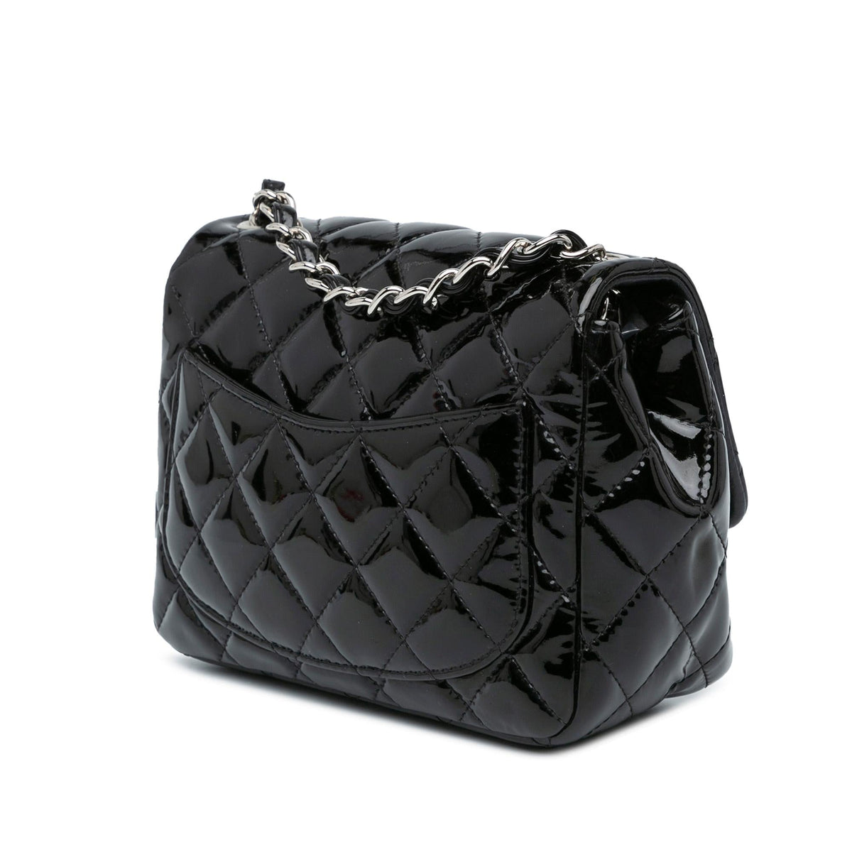 Chanel Mini Square Classic Patent Single Flap (SHG-0hjZ92)
