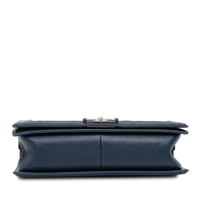 Chanel New Medium Calfskin Double Stitch Boy Flap (SHG-LubuFw)