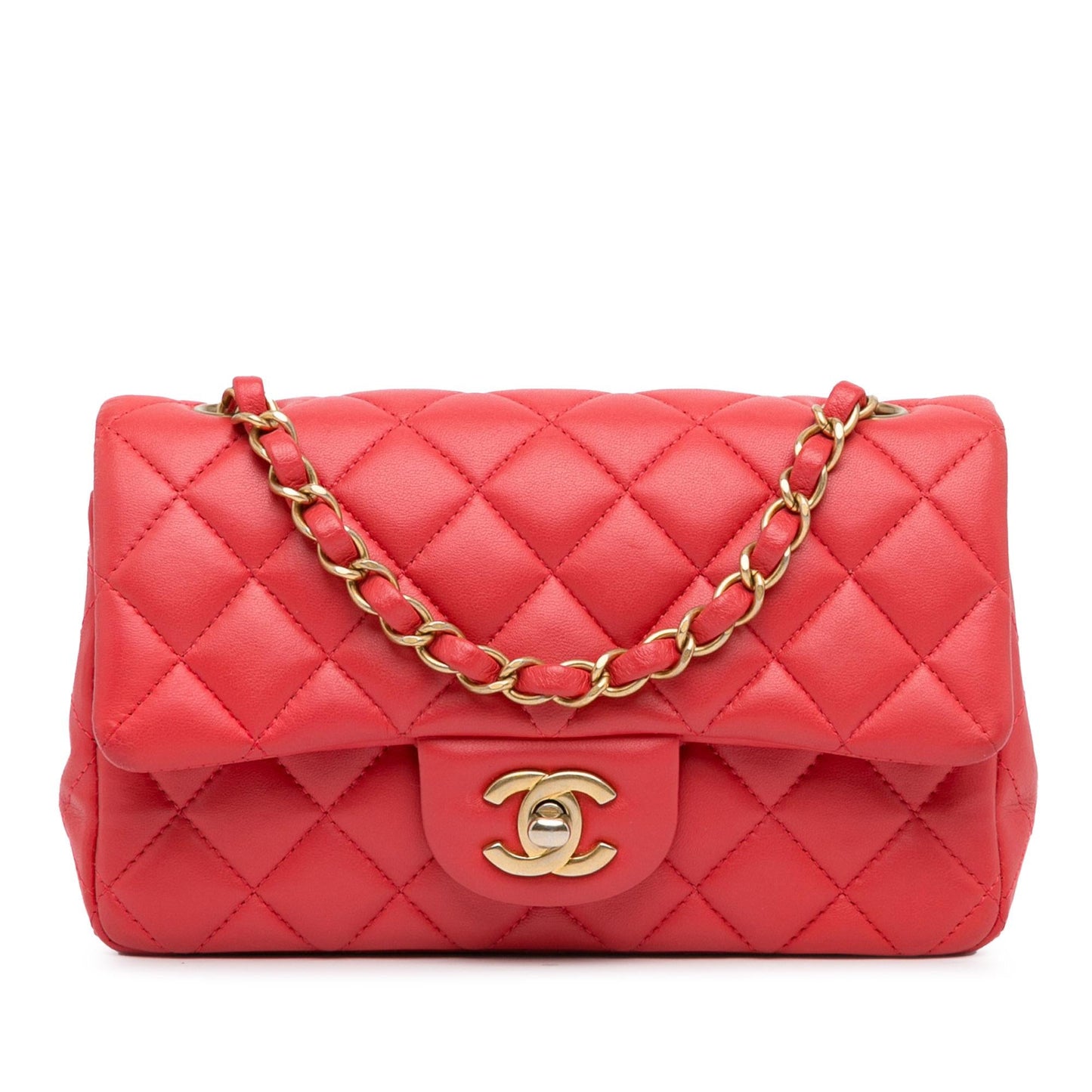 Chanel New Mini Classic Lambskin Single Flap (SHG-7MmbAF)