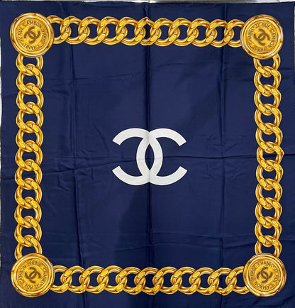 CHANEL PARIS 31 RUE CAMBON CC SILK SCARF