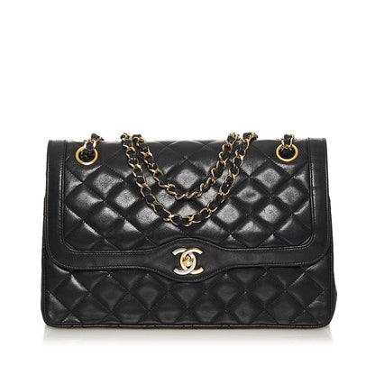 Chanel Paris Limited Edition Lambskin Double Flap Bag (SHG-35234)