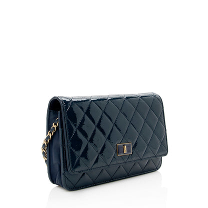 Chanel Patent Leather 2.55 Reissue Wallet on Chain Bag (SHF-15920)