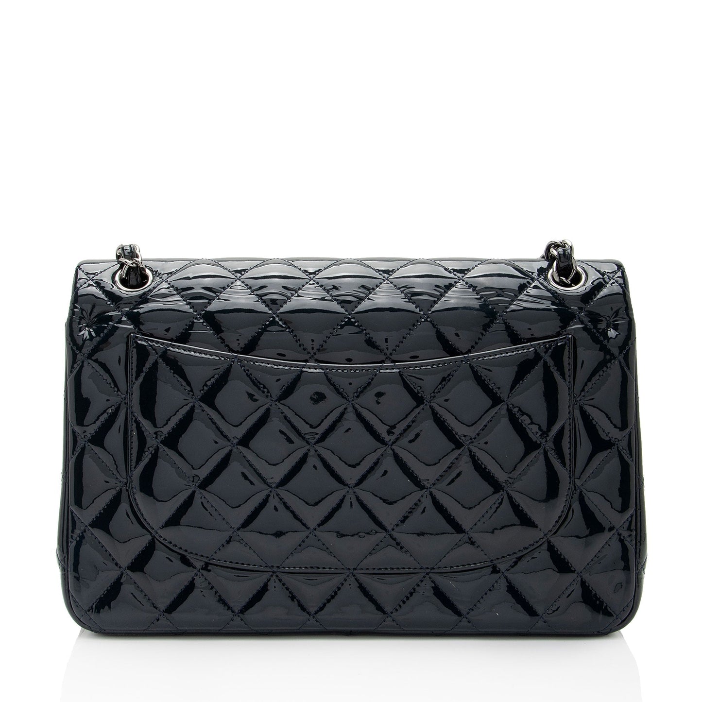 Chanel Patent Leather Classic Jumbo Double Flap Bag