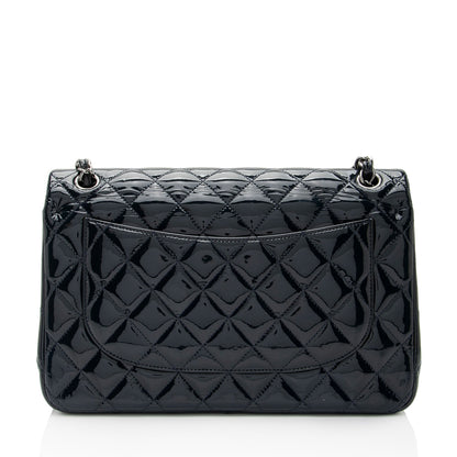 Chanel Patent Leather Classic Jumbo Double Flap Bag