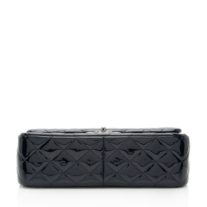Chanel Patent Leather Classic Jumbo Double Flap Bag