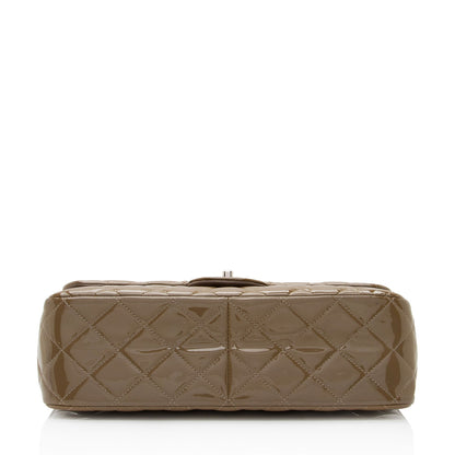 Chanel Patent Leather Classic Jumbo Double Flap Bag