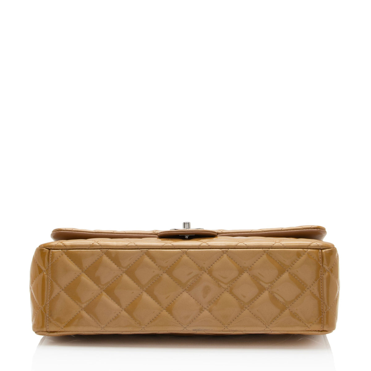 Chanel Patent Leather Classic Maxi Double Flap Bag (SHF-If9V1h)