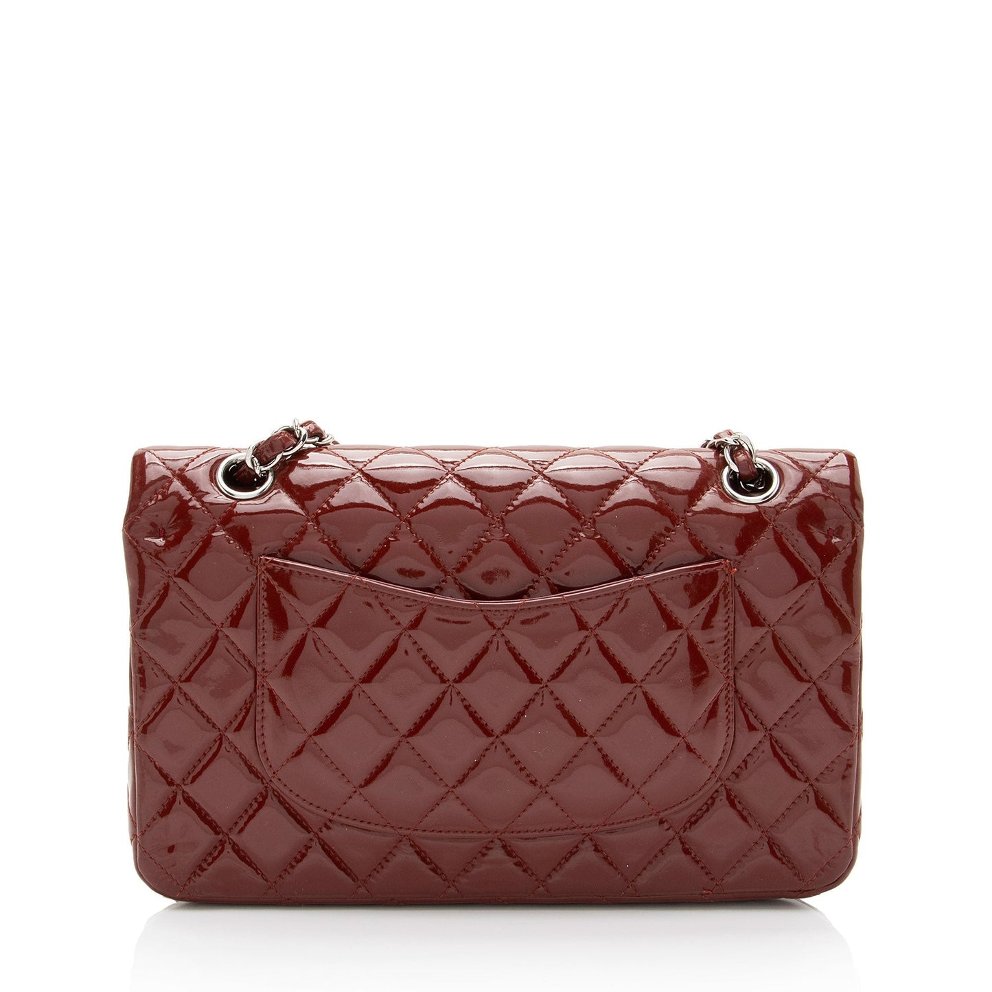 Chanel Patent Leather Classic Medium Double Flap Bag