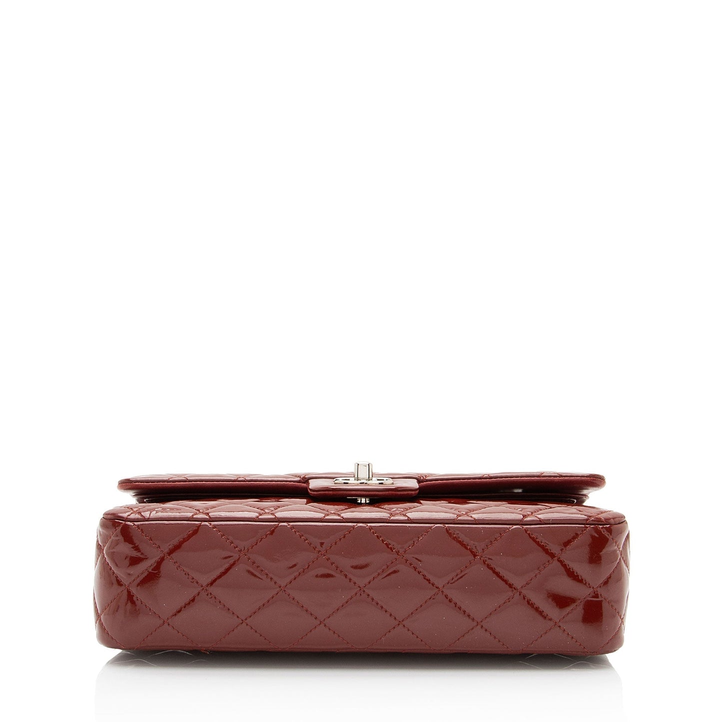 Chanel Patent Leather Classic Medium Double Flap Bag