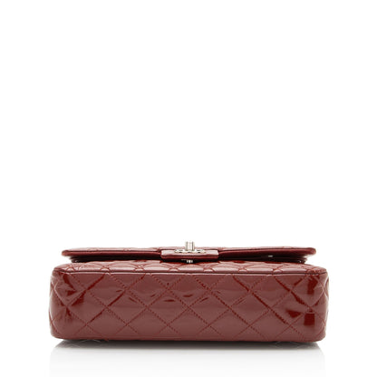 Chanel Patent Leather Classic Medium Double Flap Bag