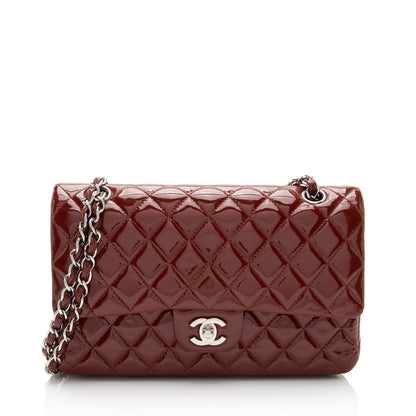 Chanel Patent Leather Classic Medium Double Flap Bag