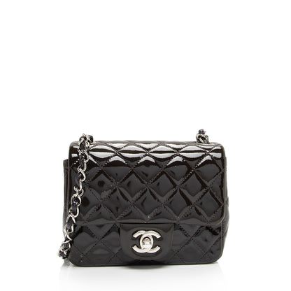 Chanel Patent Leather Classic Square Mini Flap Bag