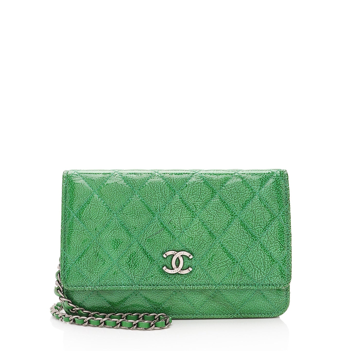 Chanel Patent Leather Classic Wallet on Chain Bag (SHF-p54zjG)