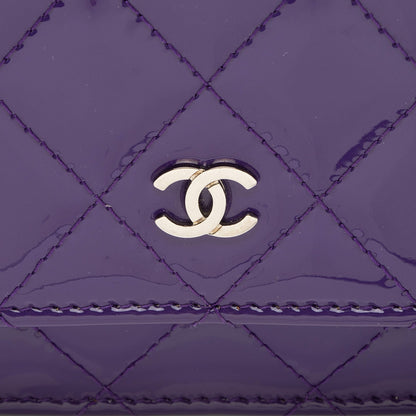 Chanel Patent Leather Classic Wallet on Chain Bag