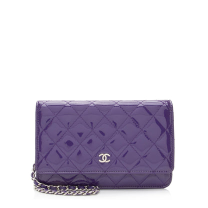 Chanel Patent Leather Classic Wallet on Chain Bag