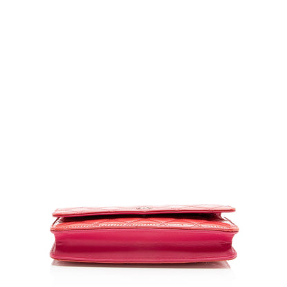 Chanel Patent Leather Classic Wallet on Chain (SHF-13OxMa)