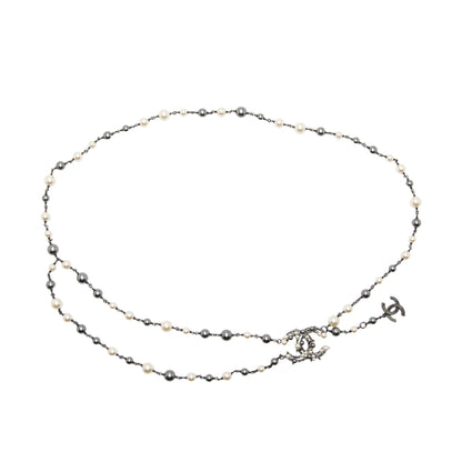 Chanel Pearl Bead CC Chain Belt - Size 44 / 110