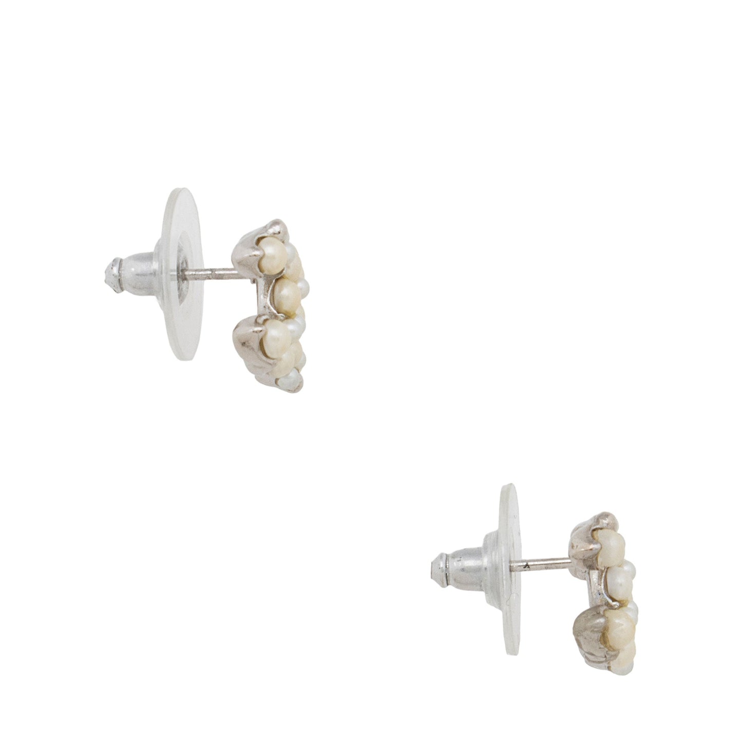 Chanel Pearl CC Mini Stud Earrings