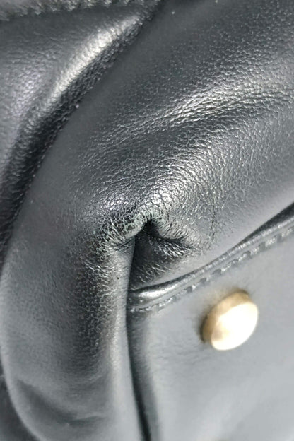Quilted Bowling Bag Black