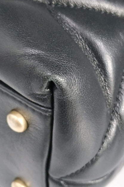 Quilted Bowling Bag Black