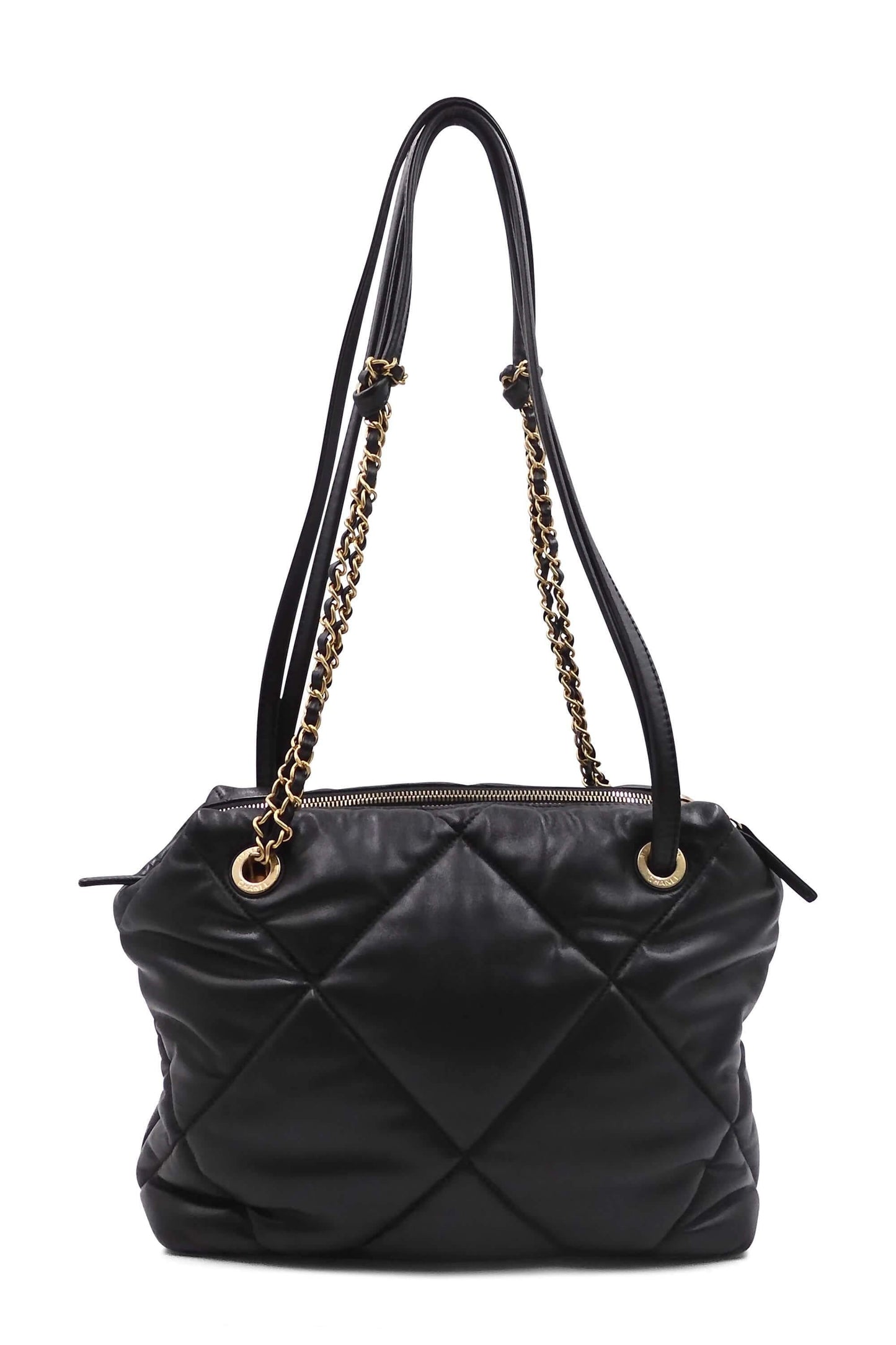 Quilted Bowling Bag Black