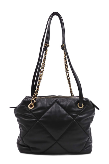 Quilted Bowling Bag Black