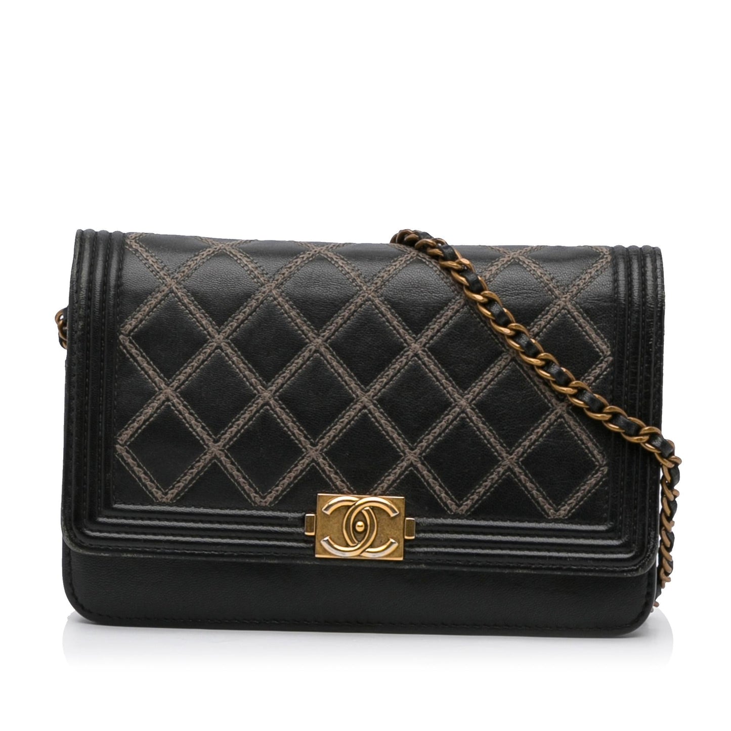 Chanel Quilted Boy Wallet On Chain (SHG-RWI8Tu)