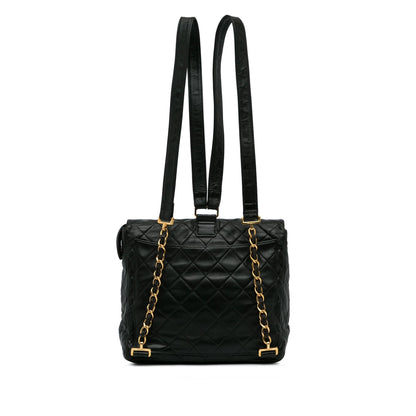 Chanel Quilted CC Flap Backpack