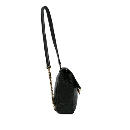 Chanel Quilted CC Flap Backpack