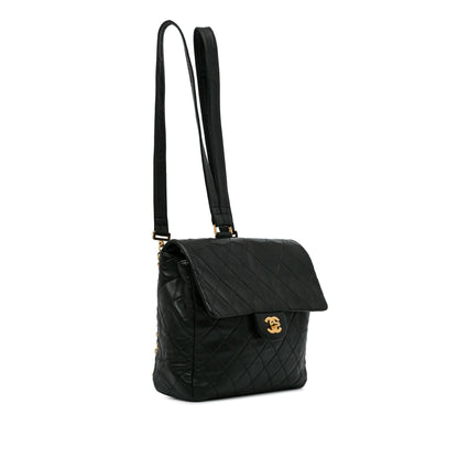 Chanel Quilted CC Flap Backpack