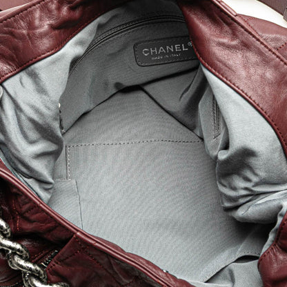 Chanel Quilted Calfskin Coco Pleats Hobo