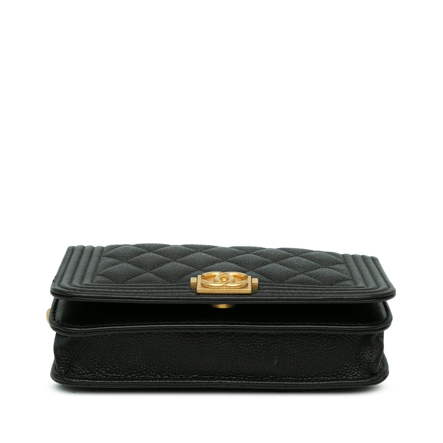 Chanel Quilted Caviar Boy Wallet on Chain (SHG-zDpkSM)