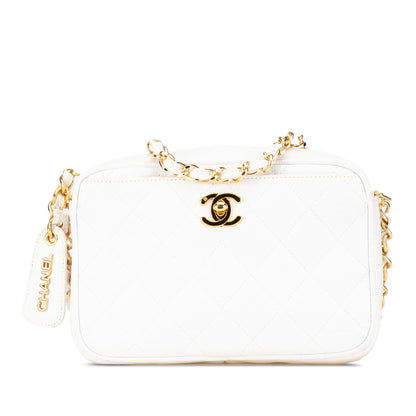 Chanel Quilted Caviar CC Camera Bag