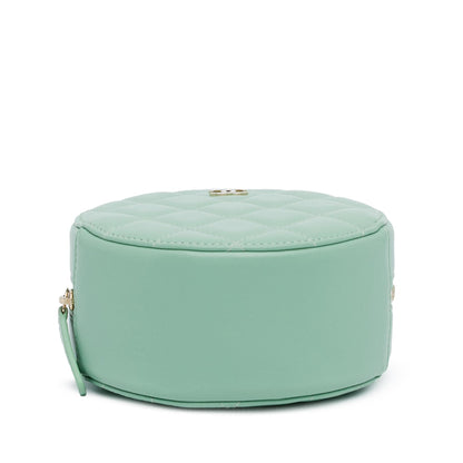 Chanel Quilted Lambskin Round Crossbody (SHG-uKvNTn)