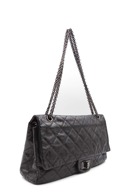 Reissue 227 Double Flap Bag with Silver Hardware