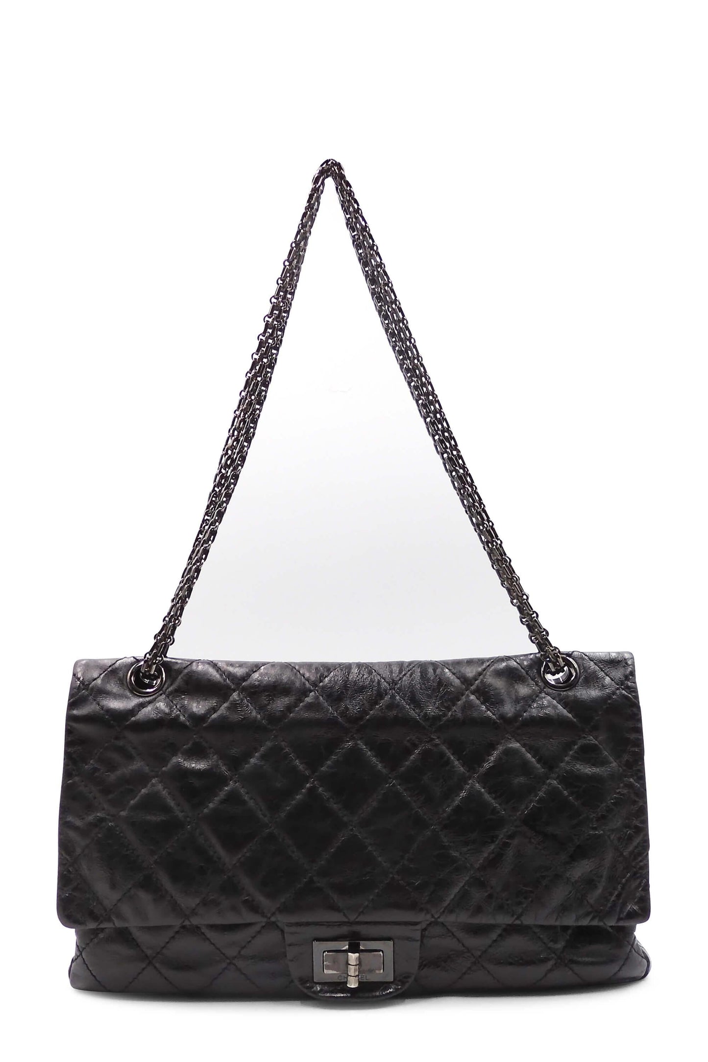 Reissue 227 Double Flap Bag with Silver Hardware