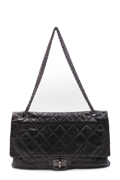 Reissue 227 Double Flap Bag with Silver Hardware